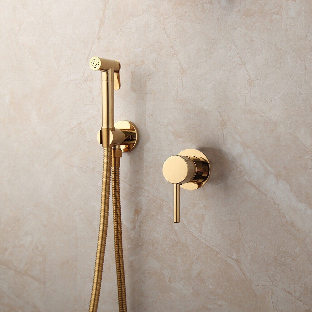 Verenigde Staten van Amerika toewijzing Bekend Goudkleurige bidet sproeier voor badkamer en toilet - Badkranenwinkel.nl